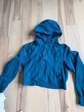lululemon athletica Teal Half-Zip Hoodie